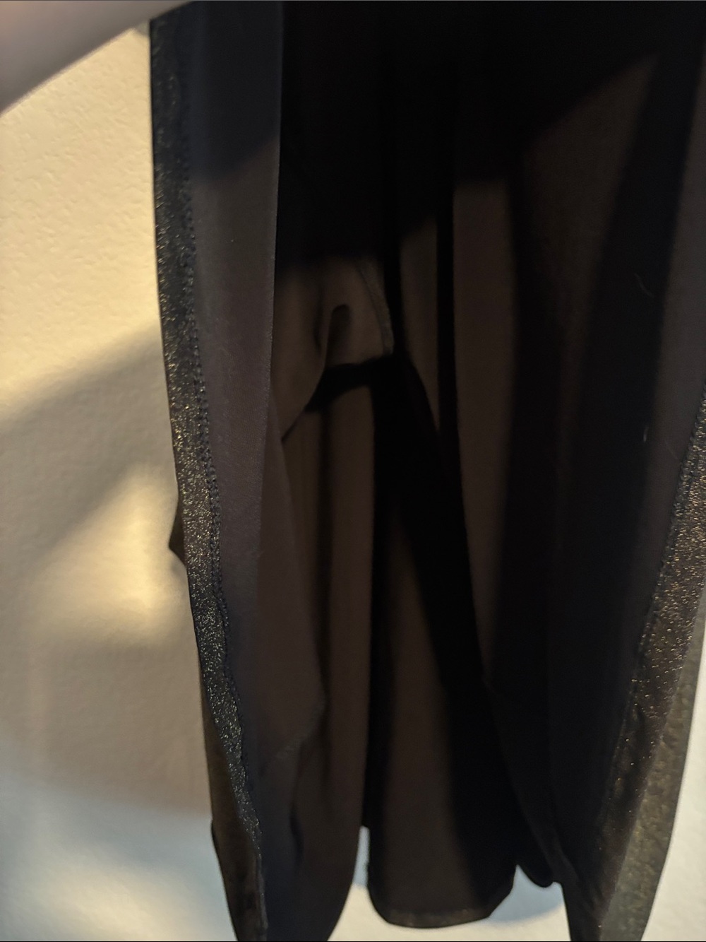 torrid Shimmering V-Neck Flutter Midi Dress in Metallic Black - Picture 5 of 5